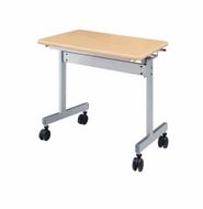 スタックテーブル 750×450 KV7545-NN（1.ナチュラル） スタッキング デスク キャスター テーブル 愛西市 / タック株式会社[AEAH016-1]