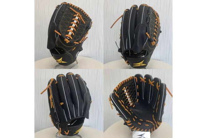 SAEKI　野球グローブ 【硬式・品番110】【ブラック】【Rオレンジ】【クリーム】