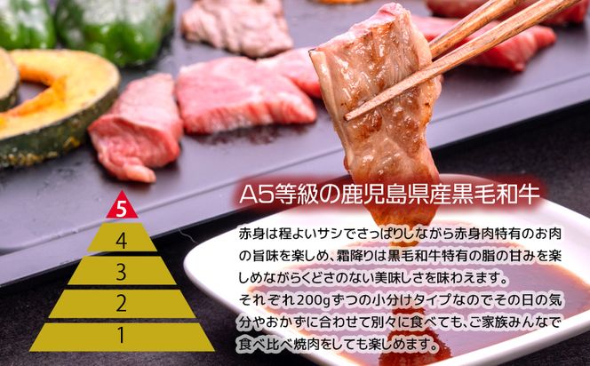 A5等級黒毛和牛食べ比べ焼肉セット 　K208-008