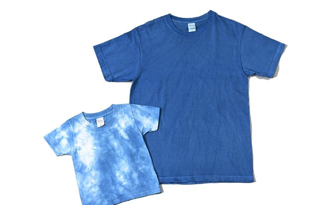 ＜藍染めTシャツ サイズが選べる 2枚セット＞ K17_0007 