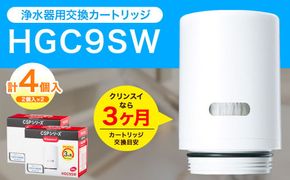 クリンスイ 蛇口直結型 浄水器 カートリッジ HGC9SW(2個入)×2箱 交換用 CSPシリーズ 水 お水 浄水 ろ過