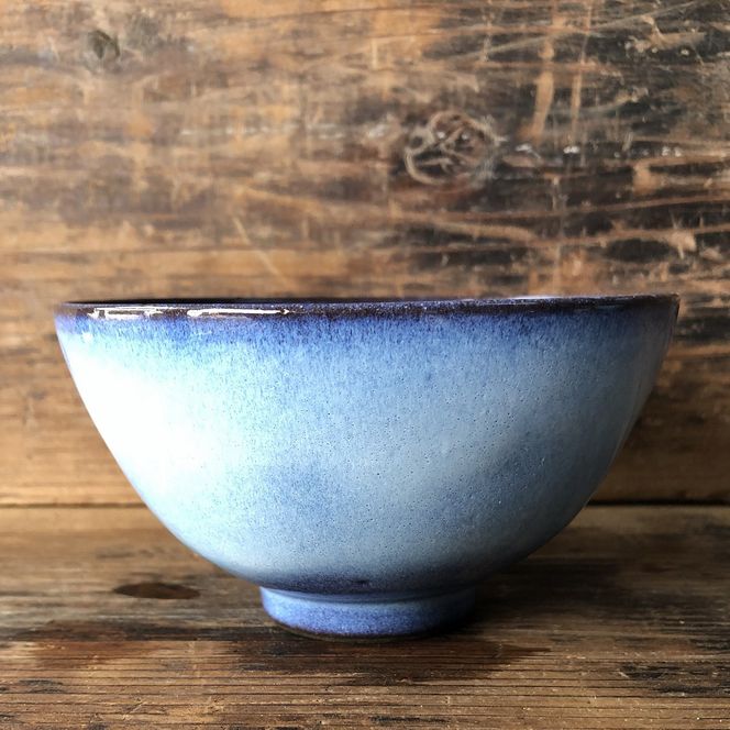 龍善ブルー ご飯茶碗  大サイズ