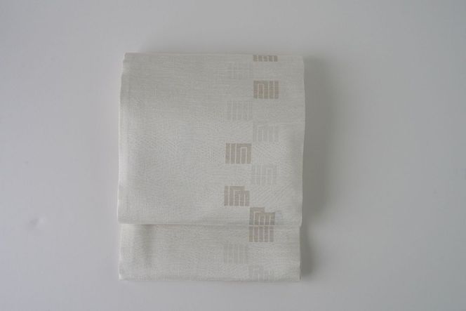 丹後帯 京袋帯「日・雪月花（薄紫）」 FY00029