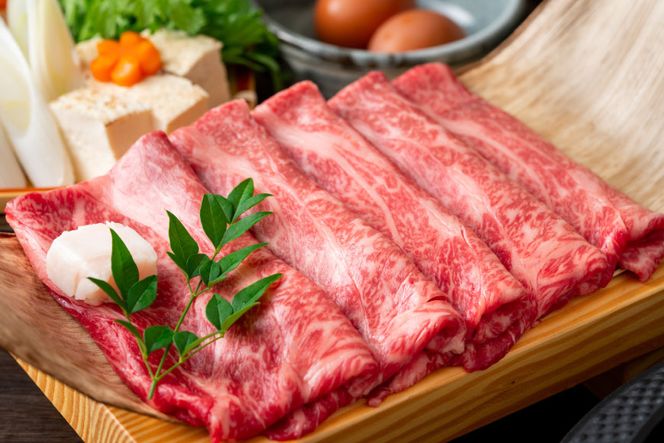 【厳選部位】博多和牛 サーロイン しゃぶしゃぶ すき焼き 用 スライス 500g 化粧箱 [MEAT PLUS 福岡県 筑紫野市 21761007] 肉 牛肉 お肉 和牛 黒毛和牛 ブランド牛 冷凍