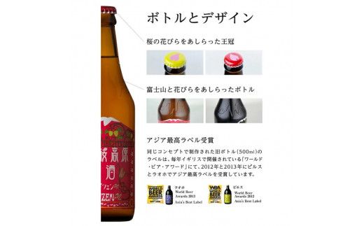 富士桜高原ビール 定番4種24本セット クール便配送 ビール 地ビール 飲み比べ 瓶ビール お酒 酒 詰め合わせ クラフトビール 富士桜高原麦酒 ギフト 贈答 お中元 お歳暮 誕生日 山梨県 笛吹市 100-014