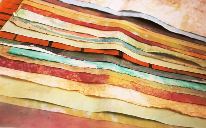 土佐和紙　バラエティ染め紙セット