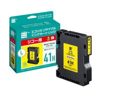 エコリカ【リコー用】 GC41YH互換リサイクルインク イエロー（型番：ECI-RC41HY） RICOH リサイクル インク 互換インク カートリッジ インクカートリッジ カラー オフィス用品 プリンター インク 山梨県 富士川町