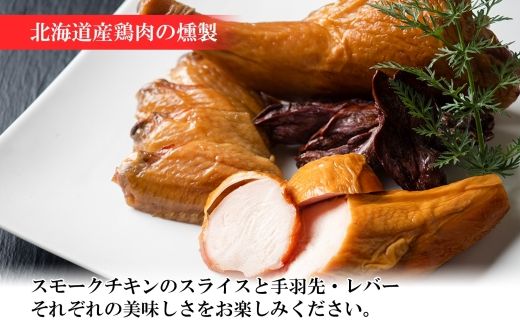 北海道 しほろ牛＆チキン スモーク 味比べ 6種 しほろ牛 チキン 手羽先 鳥レバー くん煙醤油 豚丼のたれ 牛 鶏 国産 燻製 醤油 しょうゆ タレ 薫製 無添加 冷蔵 きくや旅館 送料無料 十勝 士幌町【K16】 