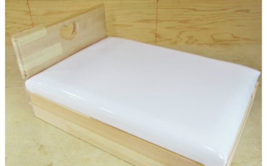 099H2192 手作り木製 お人形用ベッド