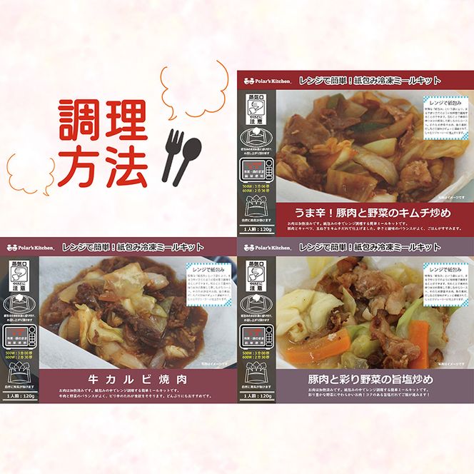 ミールキット 5種 肉料理  セット 紙包み 簡単 料理 冷凍 おかず レンジ 調理 韓国 料理 おつまみ 静岡県 藤枝市 [  PT0074-000015 ]