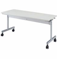 ミーティングテーブル 1500×600 KV1560-NW（2.ネオホワイト） スタッキング テーブル キャスター デスク 愛西市 / タック株式会社[AEAH021-2]