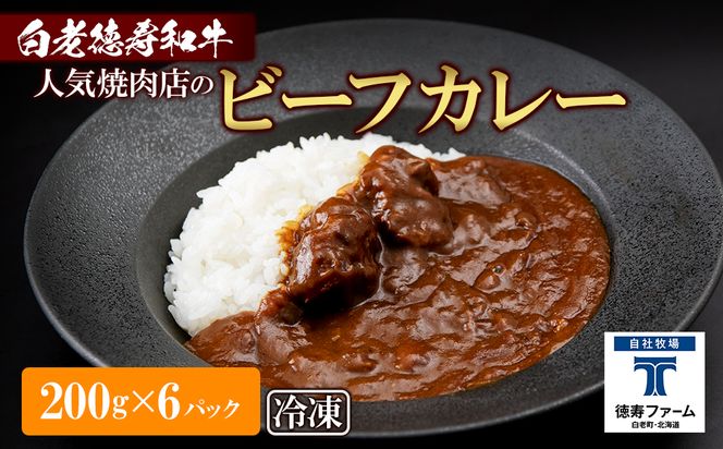 和牛 ビーフカレー 6個セット＜徳寿＞ 200ｇ×6袋 BJ040