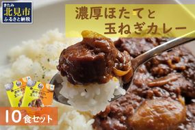 濃厚！ほたてと玉ねぎのカレー10食分 ( 加工品 レトルト カレー 海鮮 ホタテ バター 辛さもマイルド 人気 カレー専門店 )【141-0013】