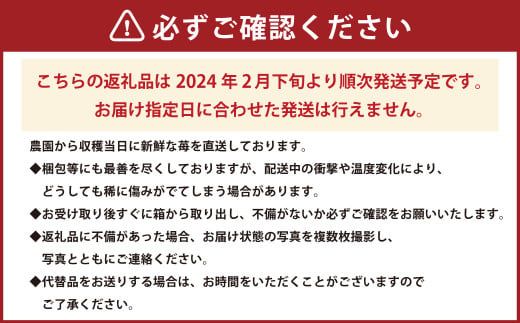 2024年2月下旬発送開始】あまおう 約1710g 約285g×6パック いちご