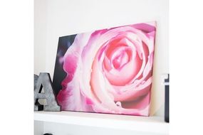 015B022 レザーフォトパネル 45cm×30cm【写真パネル オーダー 合成皮革製 手作業 インテリア】