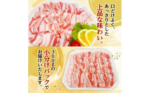 【小分け】宮崎県産豚肉バラしゃぶ2.4kg 【 豚肉 豚 肉 宮崎県産 小分け パック 送料無料 】[D11602]