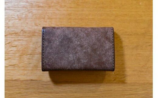 158-1012-014　コバホックを使った革の名刺入れ・カードケース（ブルー）