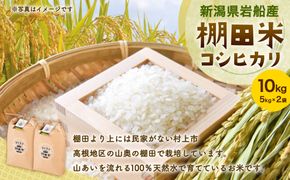  【令和7年産米】新潟県村上市 岩船産  棚田米 コシヒカリ 5kg×2　B4035