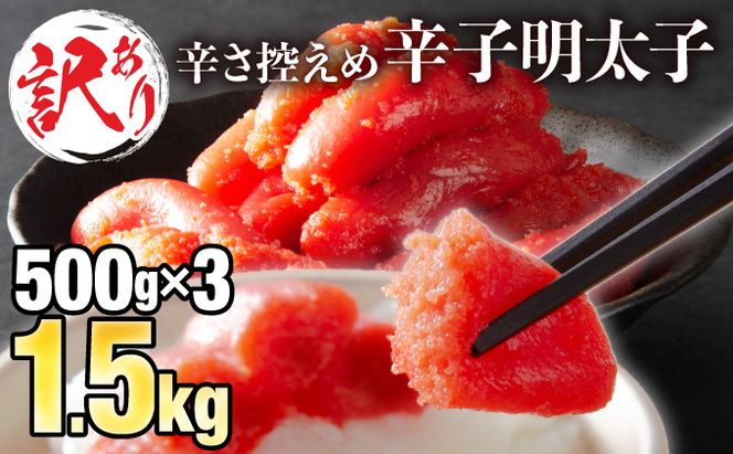 【訳ありだけど美味しい】辛子明太子 1.5㎏ （500g×3袋）　B-944