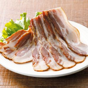 【無添加・無着色】MOROYAMA匠ベーコン（ブロック・スライス）ワイン樽ベーコンセット　(ブロック・スライス）