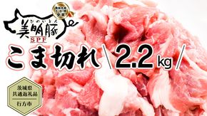 【茨城県共通返礼品／行方市】 美明豚 こま切れ 約2.2kg 豚肉 豚 SPF ブランド豚 こま切れ 煮物 牛丼 [CF013ya]