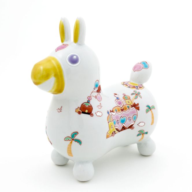 【RODY×九谷焼】九谷焼置物ロディ「王様の遊行」 055008