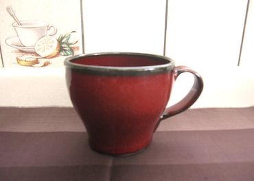 1509.陶芸品　マグカップ（赤）