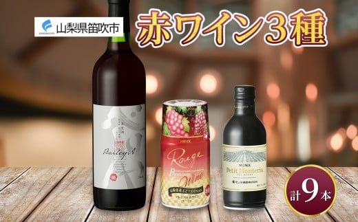 赤ワイン 瓶 缶 飲み比べ 瓶1本+缶2種8本 モンデ酒造 177-4-047