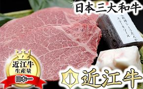 【4等級以上】極上近江牛（A4・A5）フィレステーキ　ひょうたんや特製ステーキソース付【300ｇ（150ｇ×2枚）】【E018U】