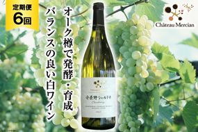 定期便 ワイン 白 安曇野シャルドネ 750ml×6回 白ワイン / シャトー・メルシャン 勝沼ワイナリー / 長野県 池田町