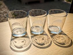 【毛呂山町マスコットキャラクター】もろ丸くんタンブラーグラス（２個セット）