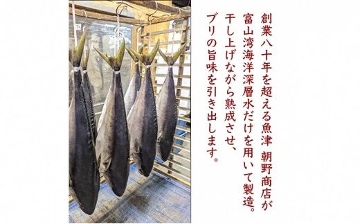 富山湾深層水仕込みの汐ブリ（塩ブリ・養殖）4切×4パック