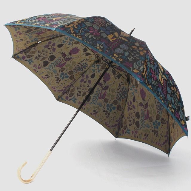 CB034　【槙田商店】晴雨兼用長傘 Ｓtig Lハーバリウム　グリーン