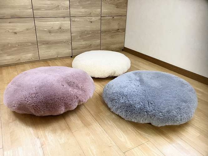 【ふとん屋が考えた】羽毛とムートンを使った理想のペットベッド 全３色 ふわもこ リアルダウン リアルムートン H162-028