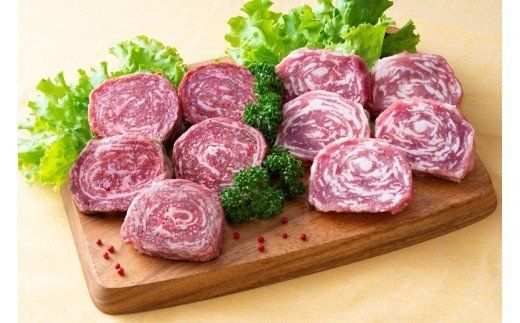 豊後牛と桜王豚のロールステーキセット(10枚/800g)_1195R