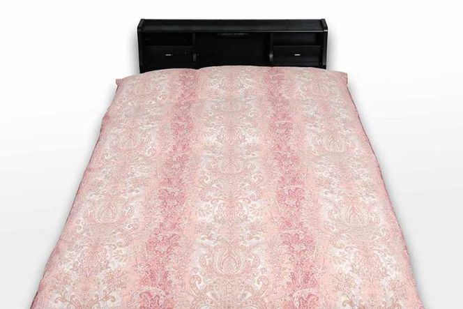 CZ001　国産【羽毛掛け布団】ダウン95％　シングル【リユース羽毛】ピンク