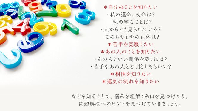 ≪チケット≫数秘１Day講座＊1名 [CT050ci]