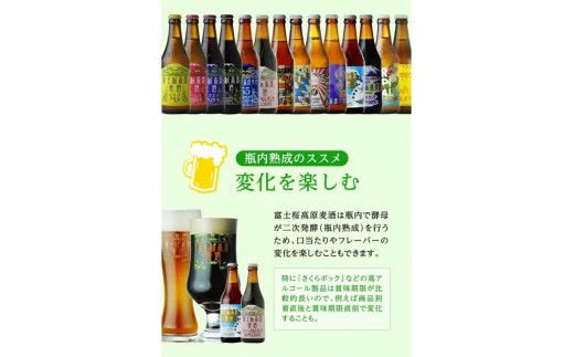 富士桜高原ビール 定番4種4本セット クール便配送 ビール 地ビール 飲み比べ 瓶ビール お酒 酒 詰め合わせ クラフトビール 富士桜高原麦酒 ギフト 贈答 お中元 お歳暮 誕生日 山梨県 笛吹市 100-011