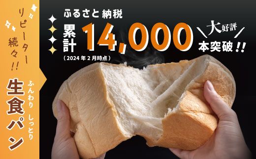 22-345．【月2回定期便】パンのピノキオ特製　ふんわり生食パン2本セット（合計12本）【毎月2回3カ月間(全6回お届け)】