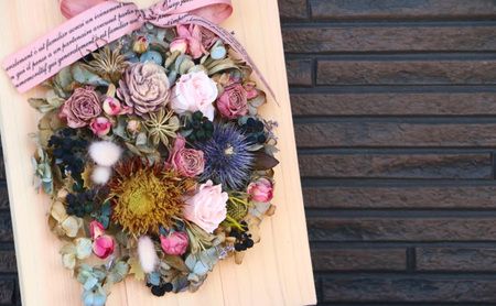 ウッドキャンバスフラワー体験レッスン(ご来店型） SWAF004