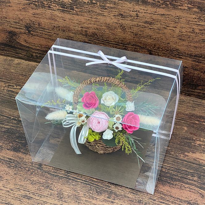 AJ034-1 プリザーブドフラワー　コロレ　ピンク　春日部市　シュガーパイン