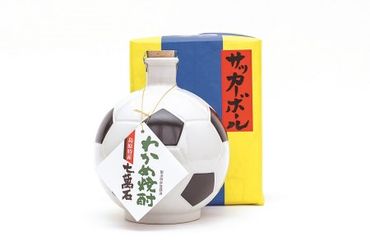 BA007サッカーのまちから贈る　サッカーボール型ボトル　わかめ焼酎