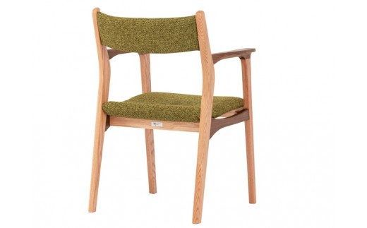 D121-01 IGNITE ダイニングチェア (肘付)【オーク＆ウォルナット材】JIG-DCX191A PNO+W/DバトンYG