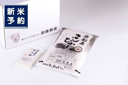 【新米受付・令和8年産米】  新潟県村上市岩船産 コシヒカリ5kg＆新之助300ｇ NA4032 米ソムリエ板垣謹製