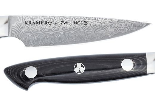 Zwilling ツヴィリング 「 ボブ・クレーマー ユーロ ステンレス パーリングナイフ 90mm 日本製 」 ダマスカス ペティ 果物 多層鋼 岐阜県関市製 【日本正規販売品】 Bob Kramer Paring Knife 34890-101