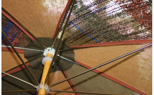 さをり織り 日傘 男女兼用《築上町》【(有)とよべ呉服店】[ABBL006]