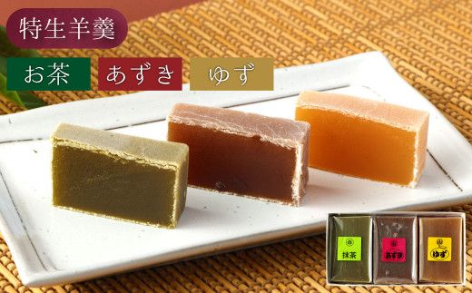 ＜特生羊羹3個、一口羊羹5本セット＞翌月末迄に順次出荷【c973_iy_x1】