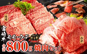 宮崎牛 モモ ウデ 焼肉 セット 各400g 合計800g_M132-012_02