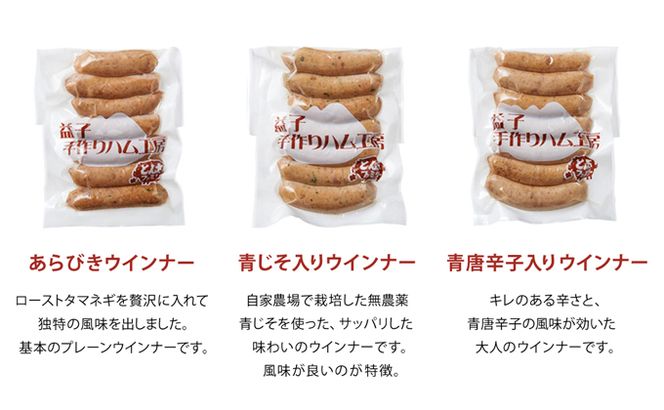 【定期便】ウインナー・ハム・ベーコン無添加傑作6品セット年3回(3月、6月、9月)｜栃木県 益子町 ふるさと納税 無添加 セット 手づくり 熟成 職人（AF004）