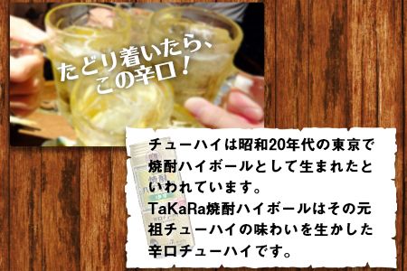＜TaKaRa 焼酎ハイボール ゆず 500ml×24本＞翌月末迄に順次出荷【c833_kr_x3】